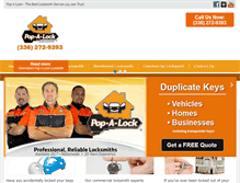 Tablet Screenshot of popalocknc.com